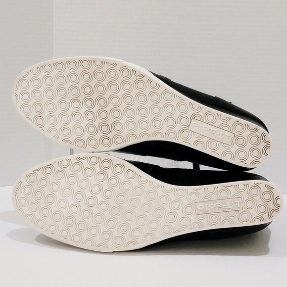 Linea Paolo Freshton Womens High Top Sneaker Size 12 M Black Leather Wedge Boots - Picture 11 of 13